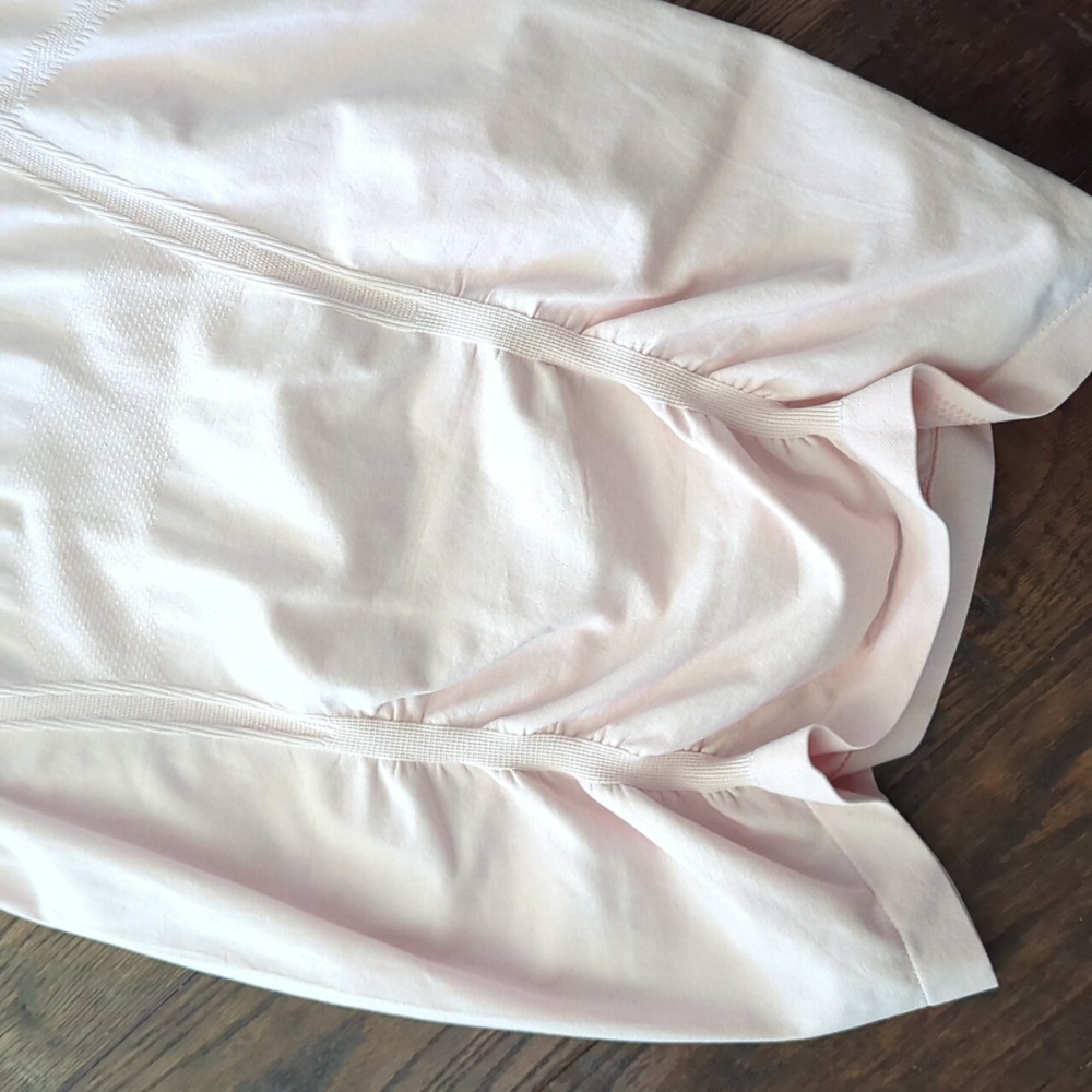 ATHLETA I Pink & Grey Color Block Fast Track Short Sleeve Athletic Tee Top, M - Picture 8 of 14